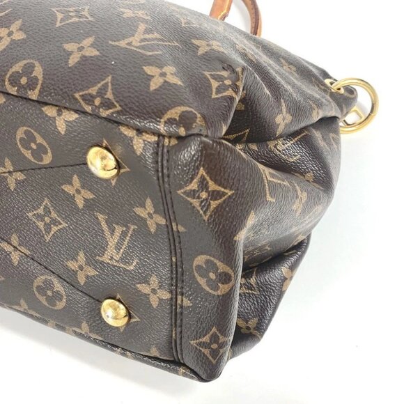 LOUIS VUITTON M40466 Monogram Pallas Hand Bag Tote Bag Brown/Pink Based - Picture 6 of 16